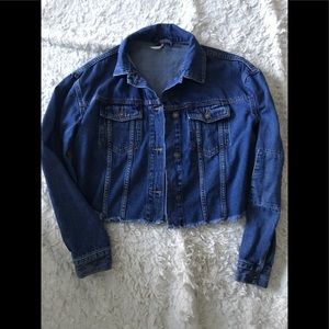 Free People denim blue women’s jean jacket
